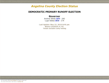Tablet Screenshot of election.angelinacounty.net